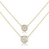 Solitaire Bezel Diamond Necklace
