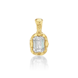 Petite Golden Hour Emerald Bezel Drop