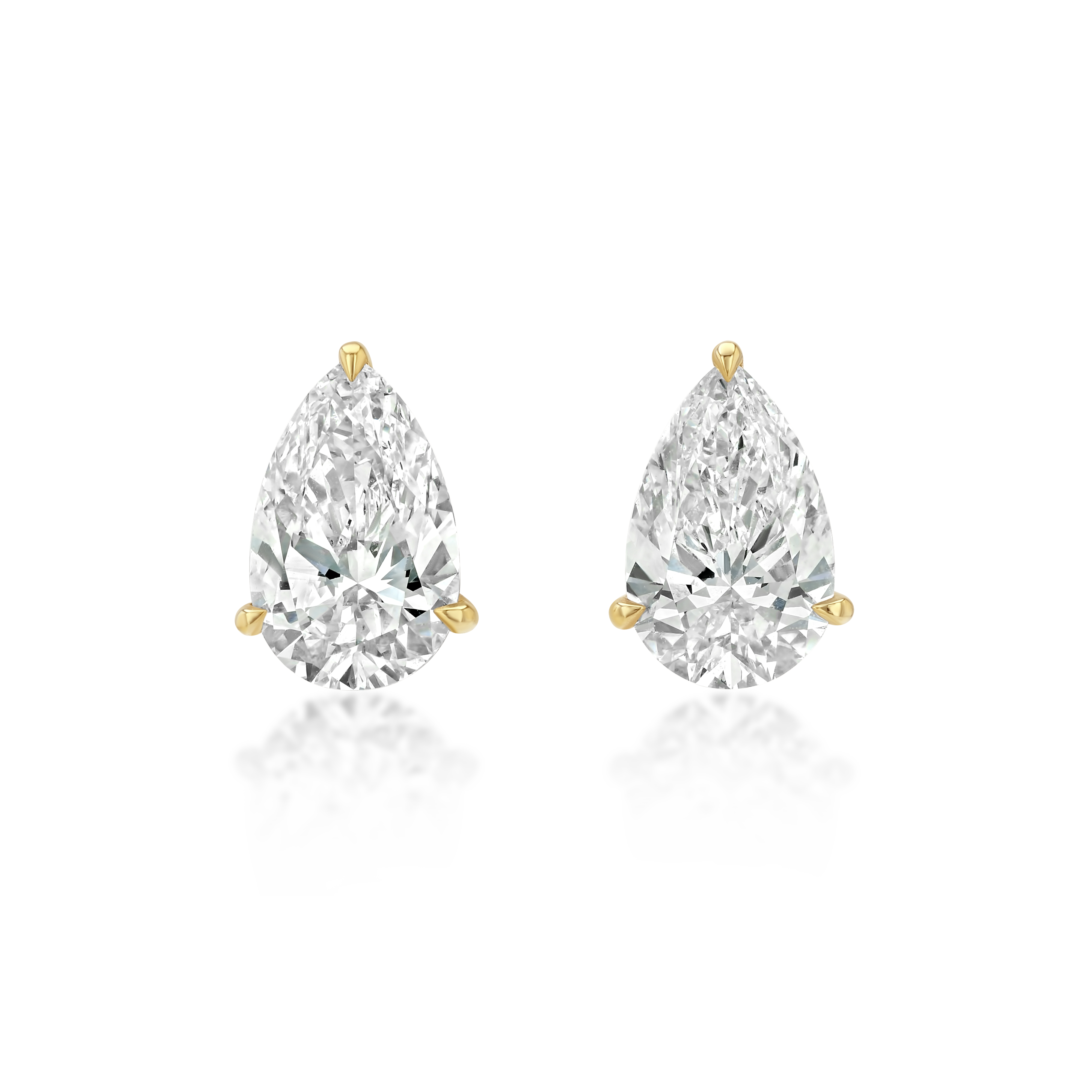 Real Fine Signature Pear Studs, image 7 of 7