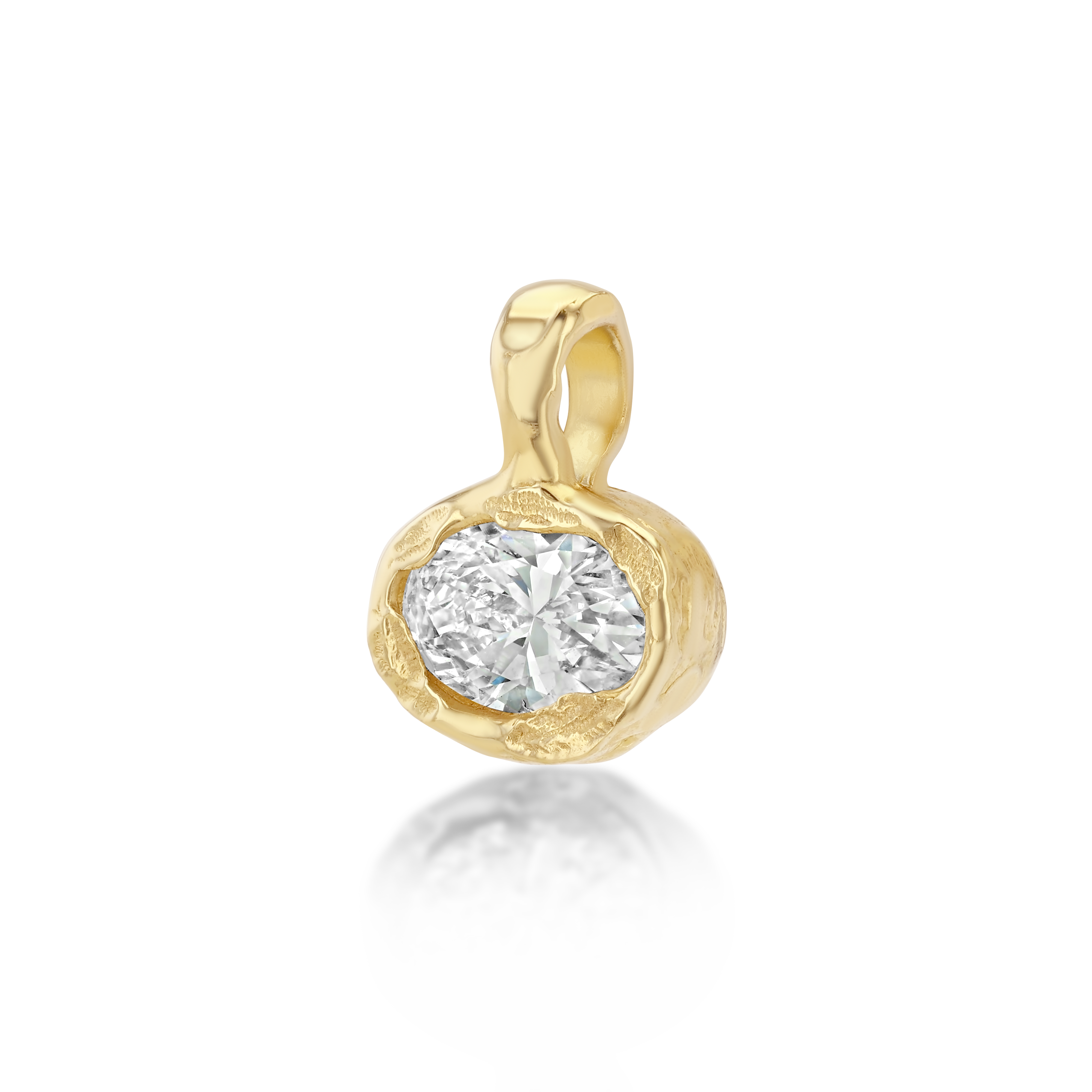 Petite Golden Hour Oval Bezel Drop, image 3 of 5