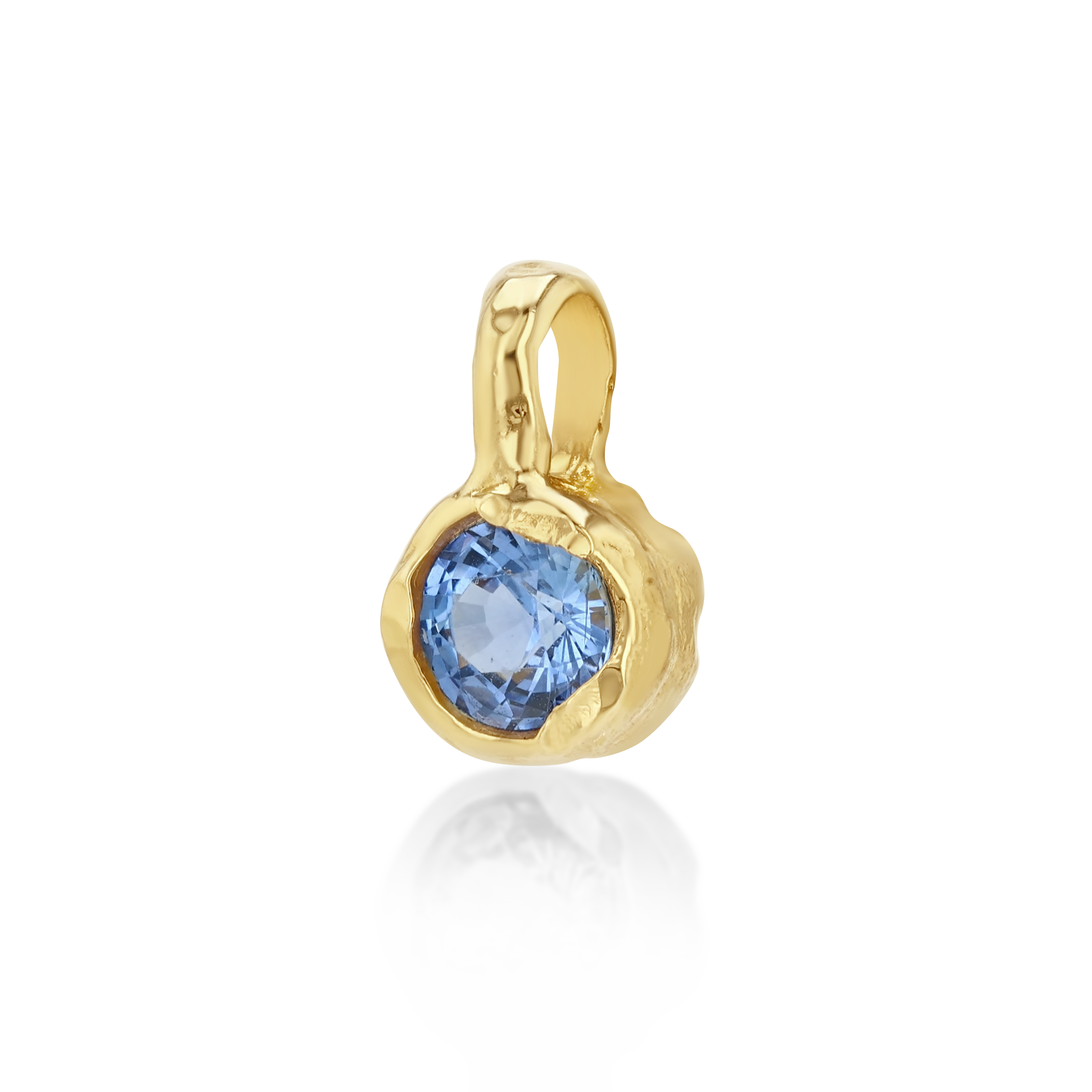 Mini Golden Hour Charm in Ceylon Sapphire, image 3 of 3