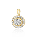 Mega East-West Heirloom Pendant in Snow