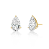 Real Fine Signature Pear Studs
