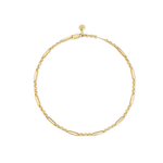 Hampton Anklet featuring a petite version of the brand’s signature chain, designed to be sleek, minimal, and fluid for everyday wear. Can be worn alone or paired with a charm.