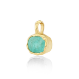 Golden Hour Charm in Sea Foam Tourmaline