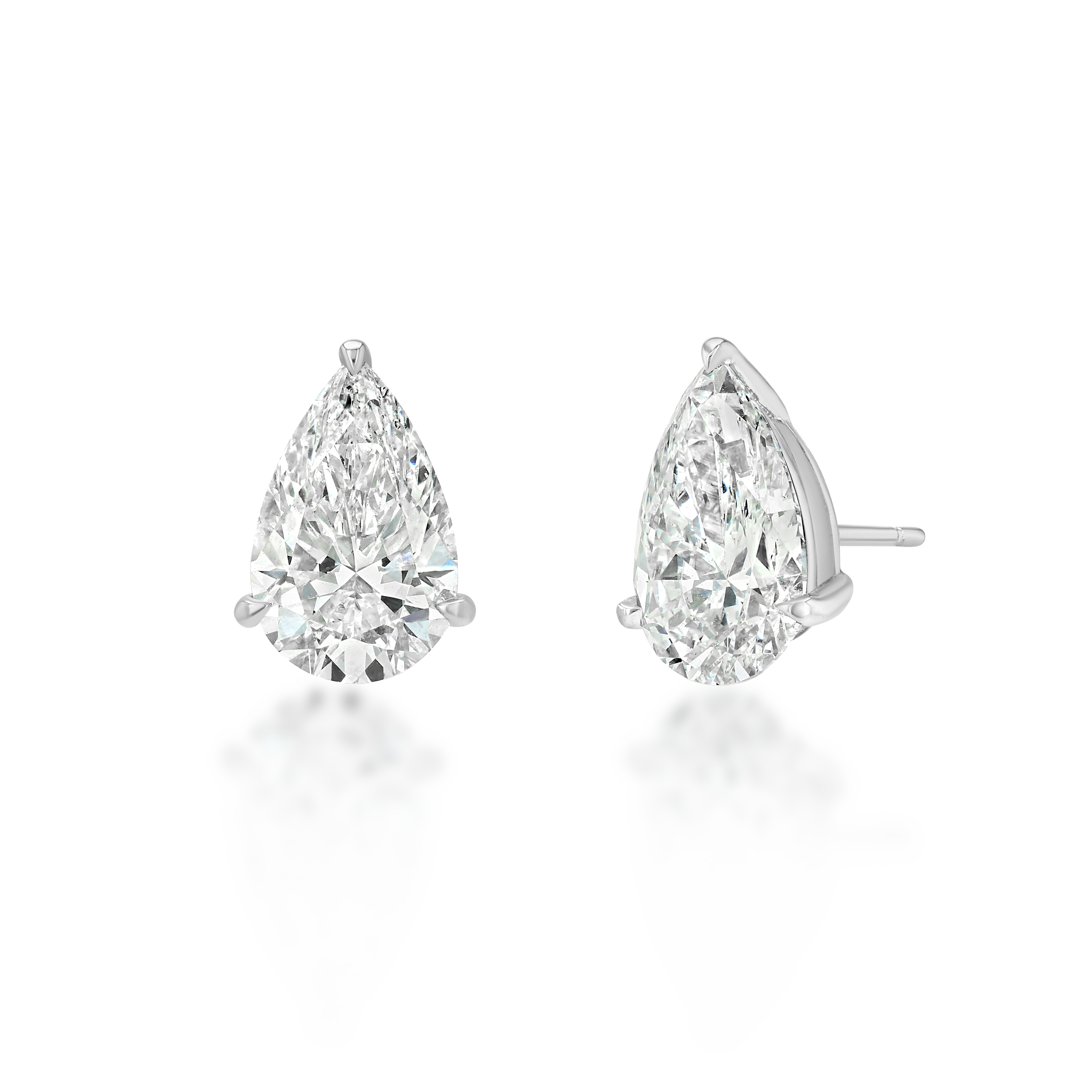 Real Fine Signature Pear Studs, image 5 of 7