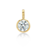 Petite Signature Round Diamond Bezel Drop