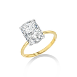 Elongated Cushion Diamond Ring