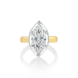 Mega Marquise Button Back Ring