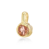 Mini Golden Hour Charm in Peach Tourmaline