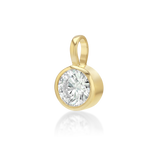 Petite Signature Round Diamond Bezel Drop