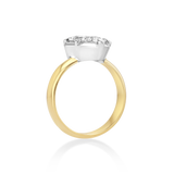 Mega Pear Button Back Pinky Ring