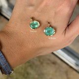 Golden Hour Charm in Seafoam Tourmaline