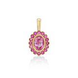 Petite Heirloom Pendant in Peony