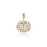 Petite East West Heirloom Pendant in Snow