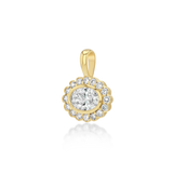 Petite East West Heirloom Pendant in Snow