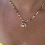 Mini Golden Hour Charm in Yellow Zircon