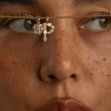 Petite Golden Hour Emerald Bezel Drop