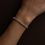 Three-Prong Diamond Tennis Bracelet