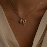 Petite Golden Hour Emerald Bezel Drop