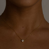 Solitaire Bezel Diamond Necklace