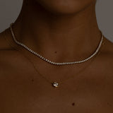 Solitaire Bezel Diamond Necklace