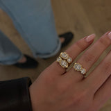 Golden Hour Duo Ring in Diamond