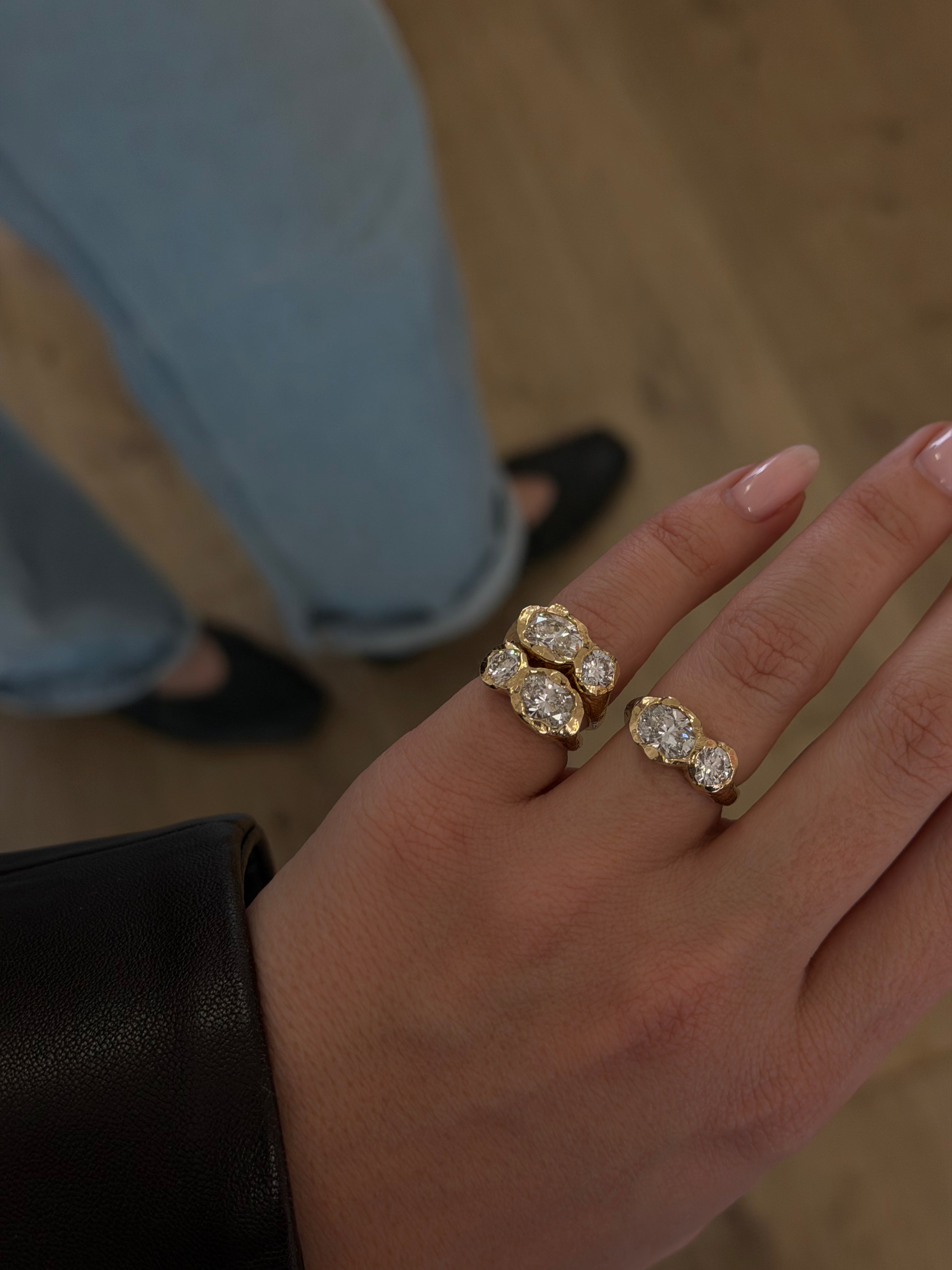 Du Rings Golden Hour Duo Ring in Diamond – Real Fine Studio