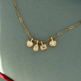 Petite Golden Hour Pear Bezel Drop