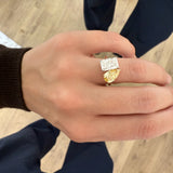 Toi et Moi Fancy Yellow Ring