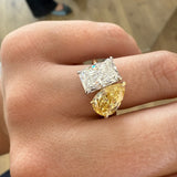 Toi et Moi Fancy Yellow Ring