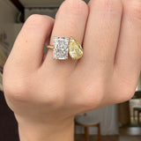 Toi et Moi Fancy Yellow Ring