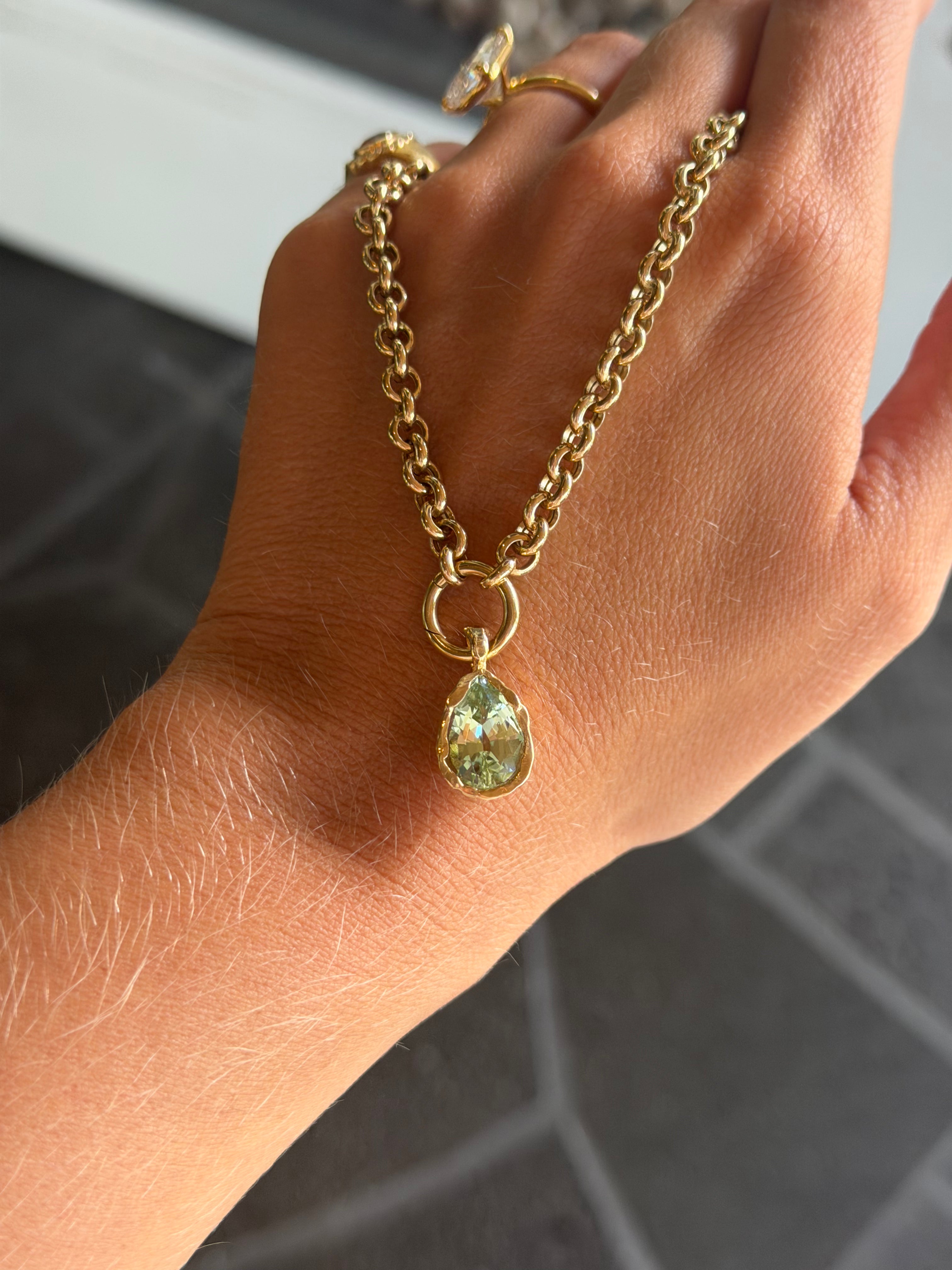 Golden Hour Charm in Honeydew Tourmaline, image 4 of 4