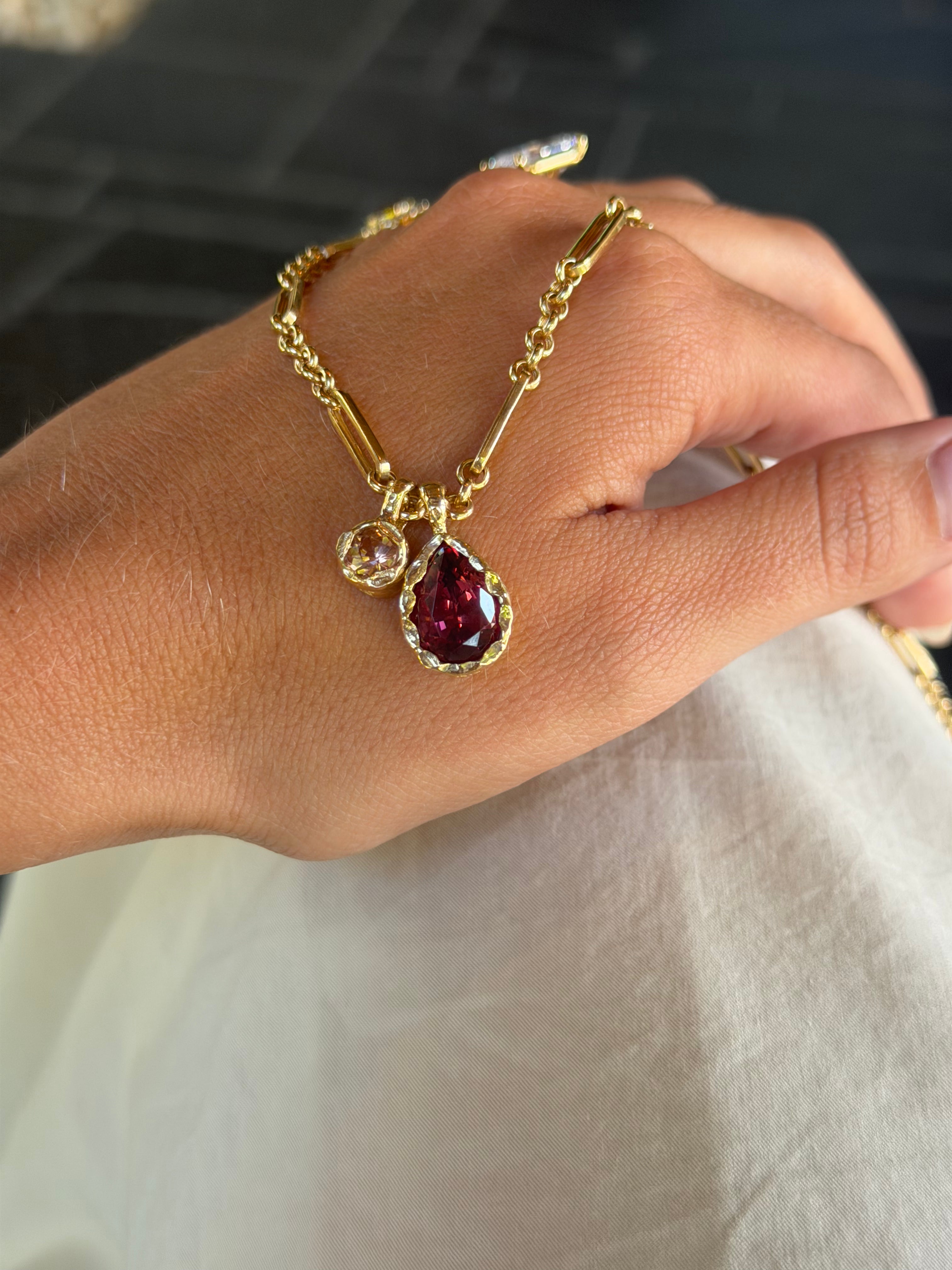 Golden Hour Charm in Malaya Garnet, image 4 of 5