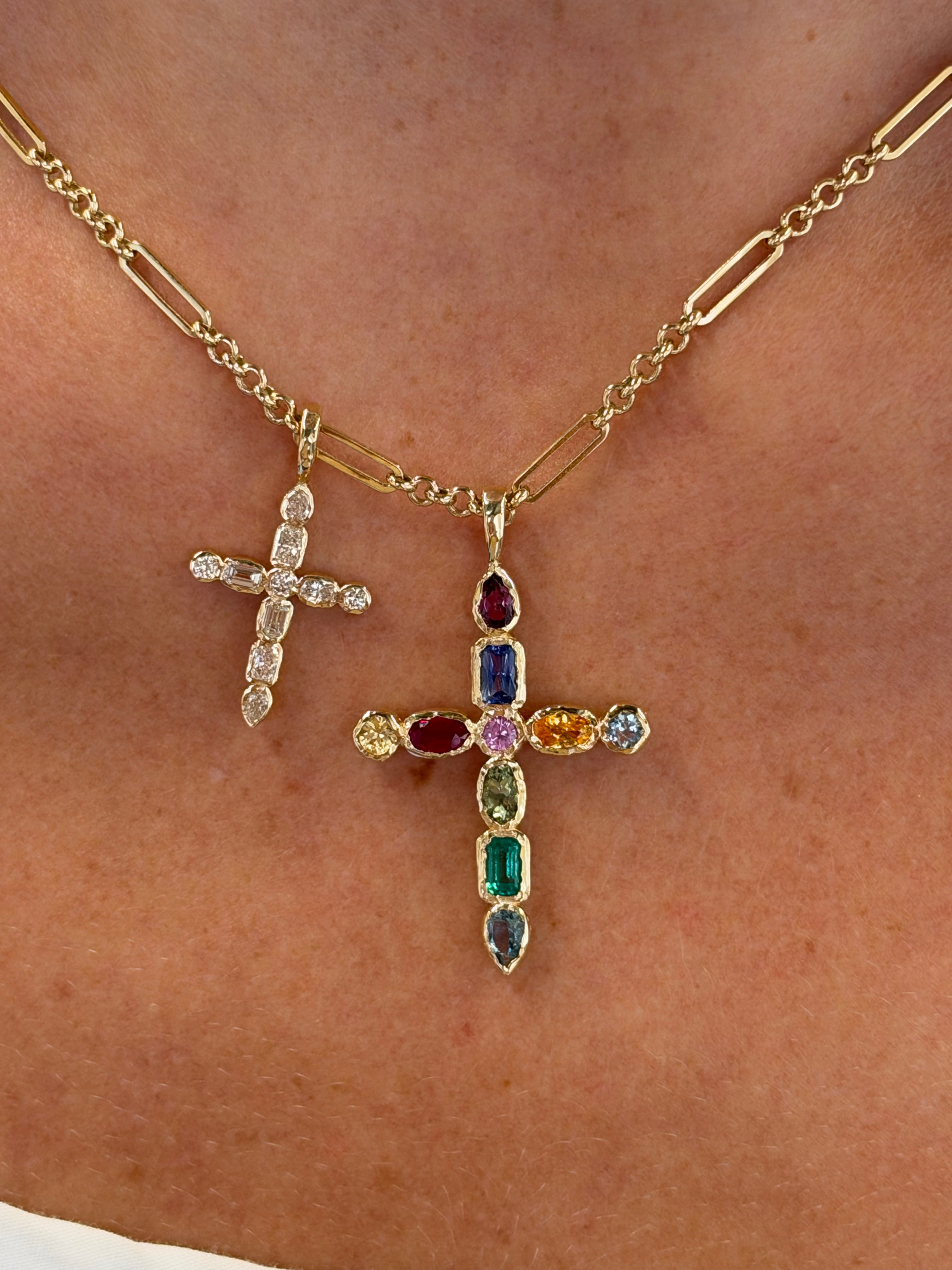 Mini Golden Hour Cross in Diamond, image 4 of 4