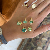 Golden Hour Charm in Round Honeydew Tourmaline