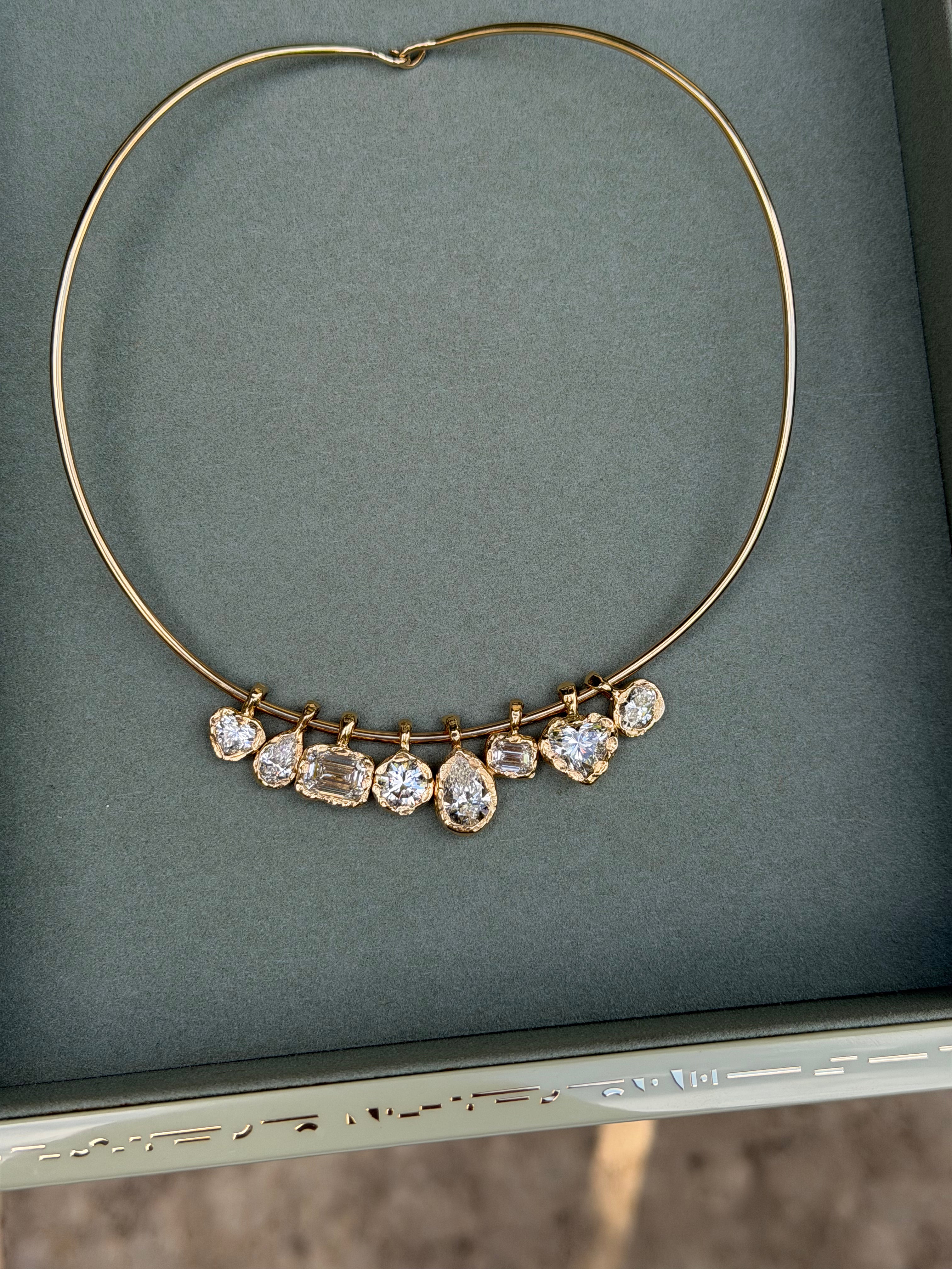 Petite Golden Hour Emerald Bezel Drop, image 5 of 7
