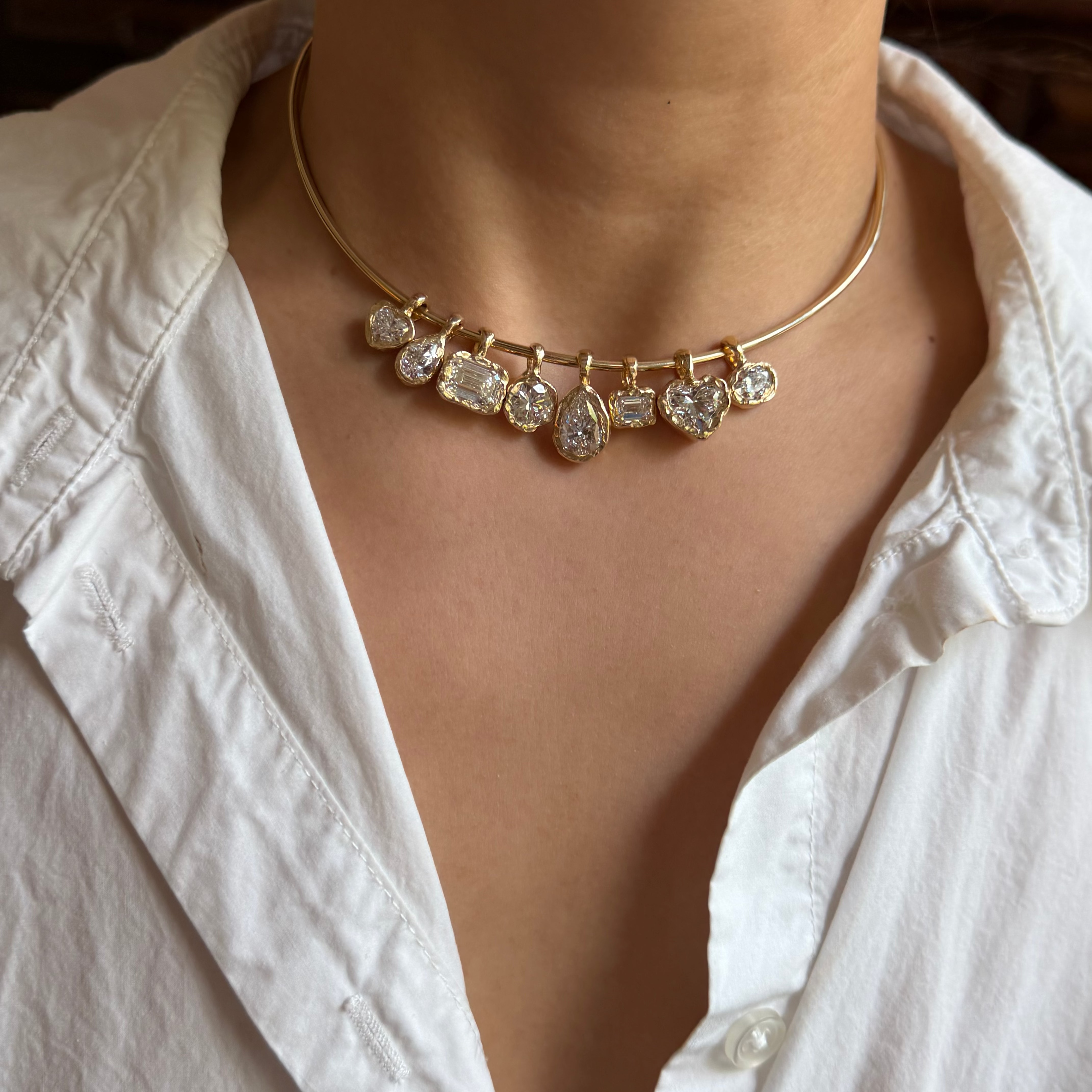 Golden Hour Emerald Bezel Drop, image 8 of 8