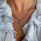 Golden Hour Charm in Lilac Amethyst