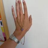 Golden Hour Charm in Lilac Amethyst