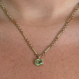 Golden Hour Charm in Green Tourmaline