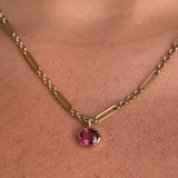 Golden Hour Charm in Rhodolite Garnet