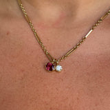 Golden Hour Charm in Rhodolite Garnet