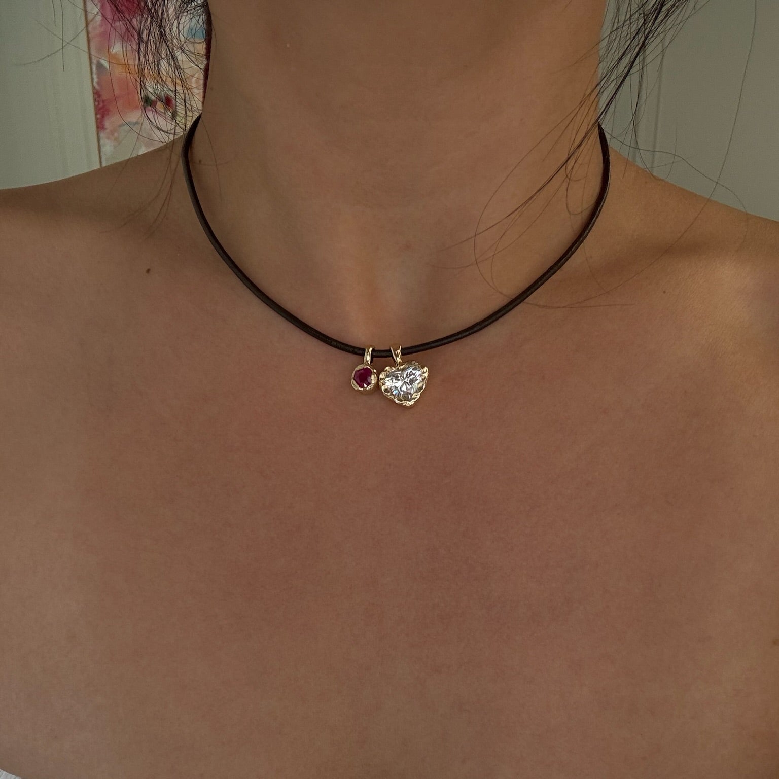 Golden Hour Heart Bezel Drop, image 4 of 10