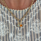 Golden Hour Charm in Orange Garnet