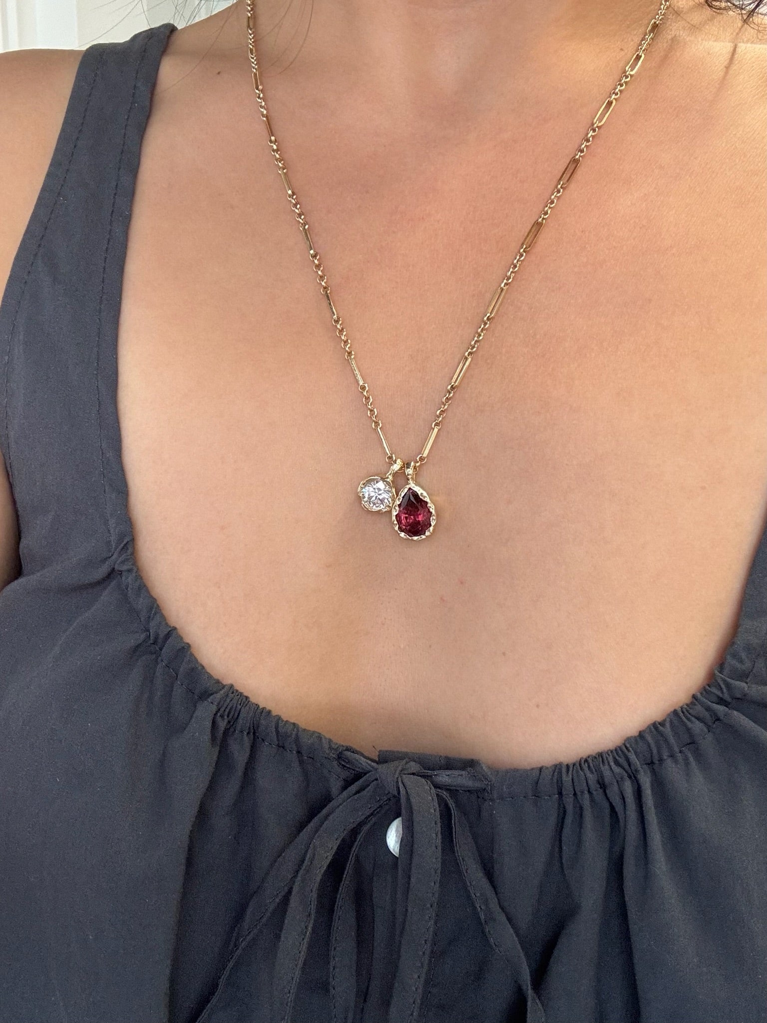Golden Hour Charm in Malaya Garnet, image 2 of 5