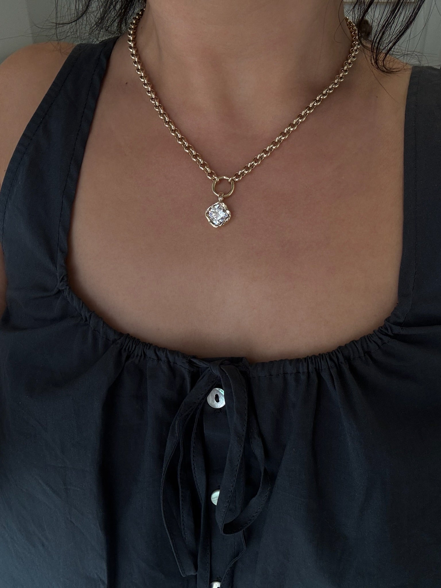 Golden Hour Cushion Bezel Drop, image 4 of 4