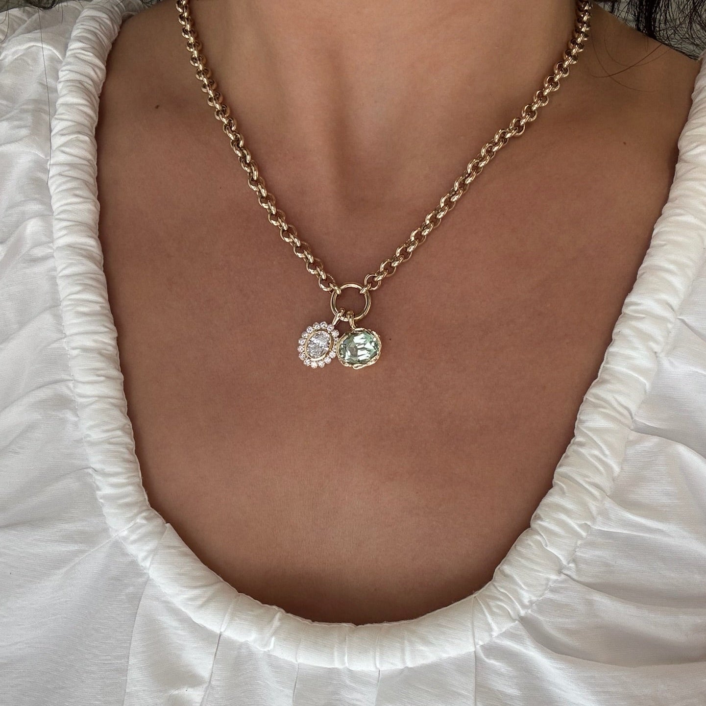 Golden Hour Charm in Honeydew Tourmaline, image 2 of 6