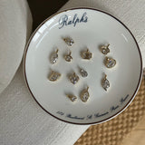 Petite Signature Heart Diamond Bezel Drop
