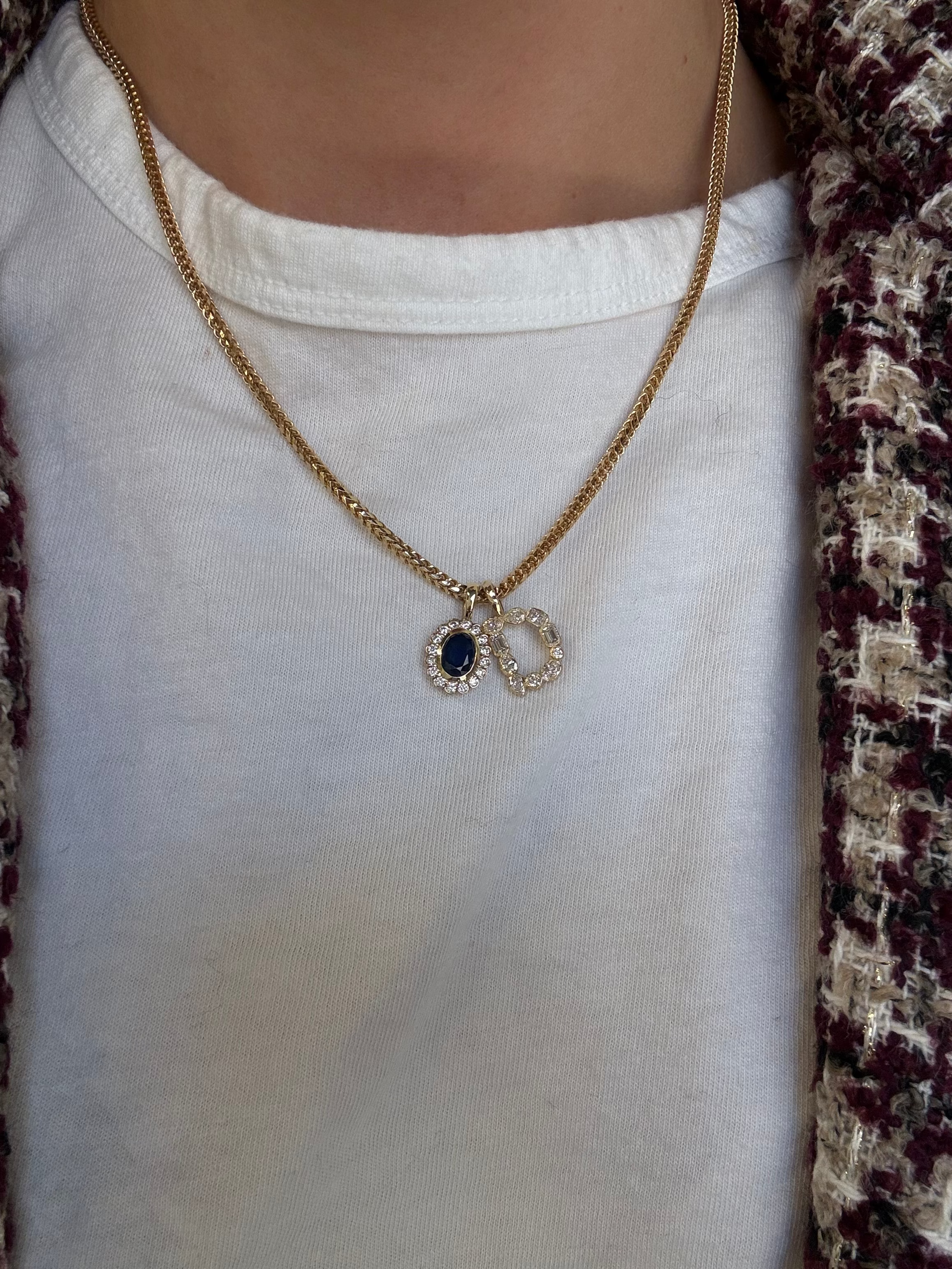 Petite Heirloom Pendant in Pacific, image 2 of 3